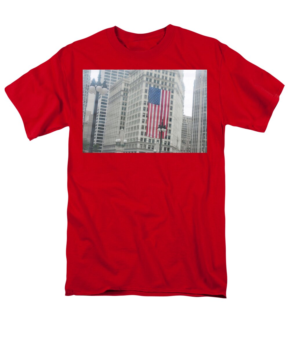 Patriotic Chicago - Men's T-Shirt (Regular Fit)