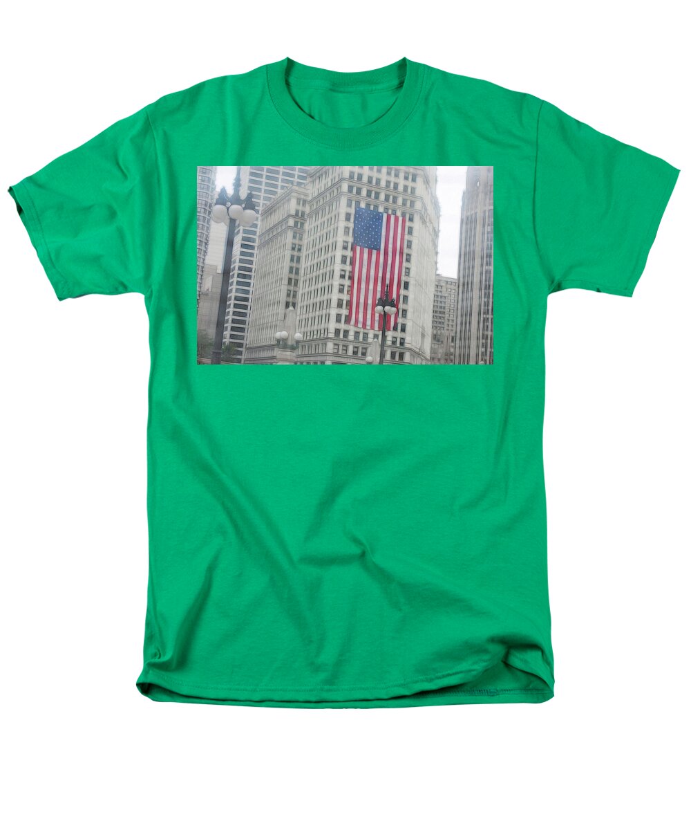 Patriotic Chicago - Men's T-Shirt (Regular Fit)