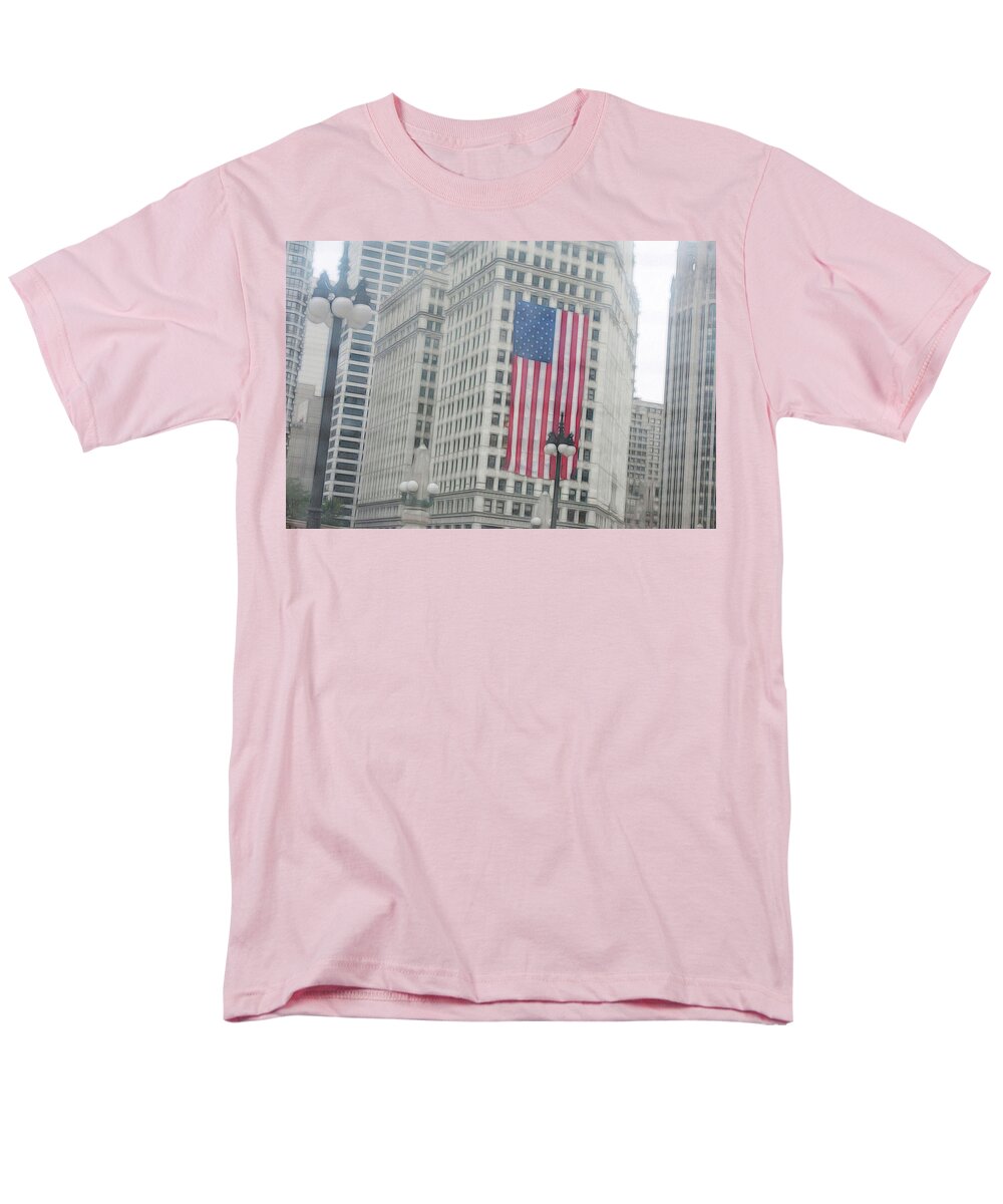 Patriotic Chicago - Men's T-Shirt (Regular Fit)
