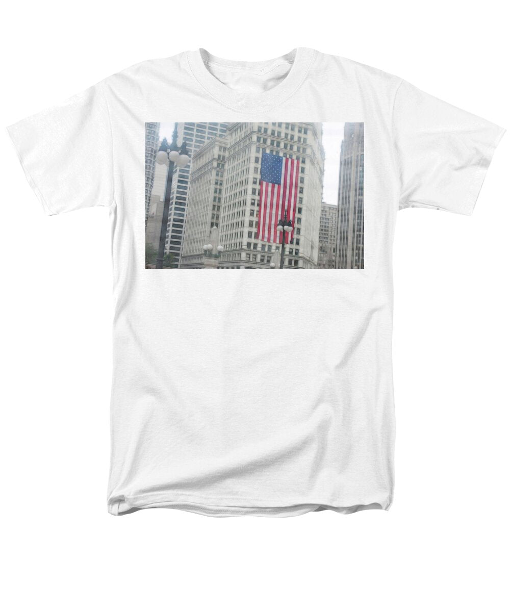 Patriotic Chicago - Men's T-Shirt (Regular Fit)