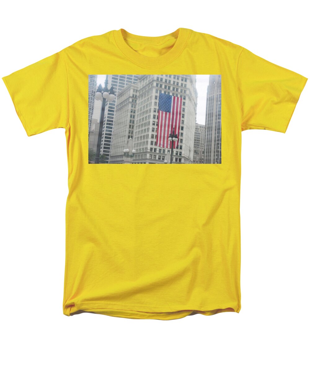 Patriotic Chicago - Men's T-Shirt (Regular Fit)