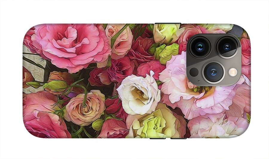 Pink Lisianthus - Phone Case
