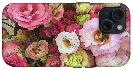 Pink Lisianthus - Phone Case