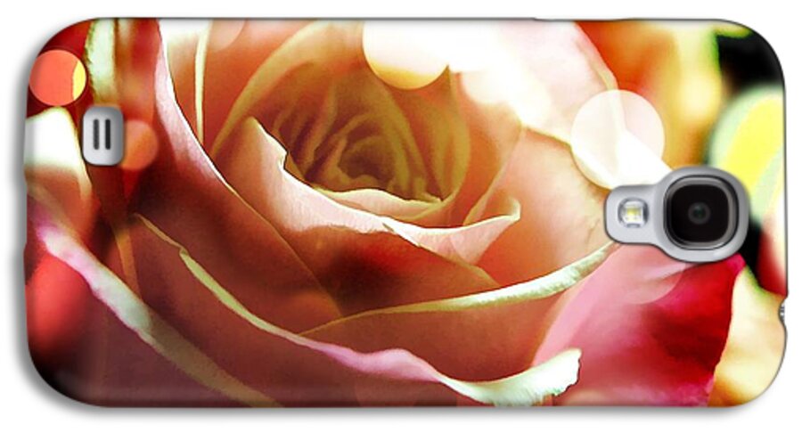Pink Rose in Sparkling Lights - Phone Case