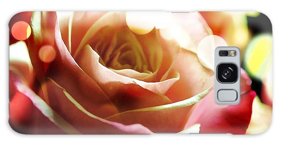 Pink Rose in Sparkling Lights - Phone Case