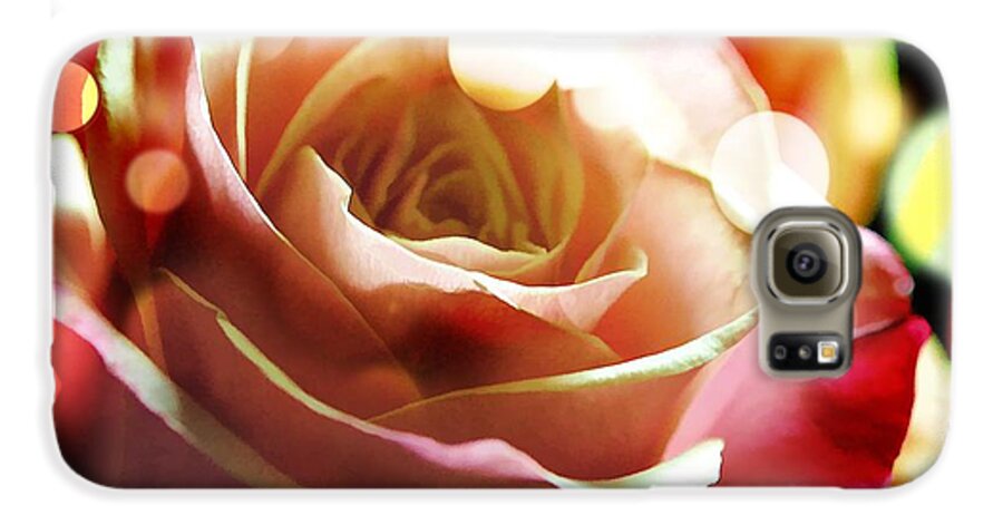 Pink Rose in Sparkling Lights - Phone Case
