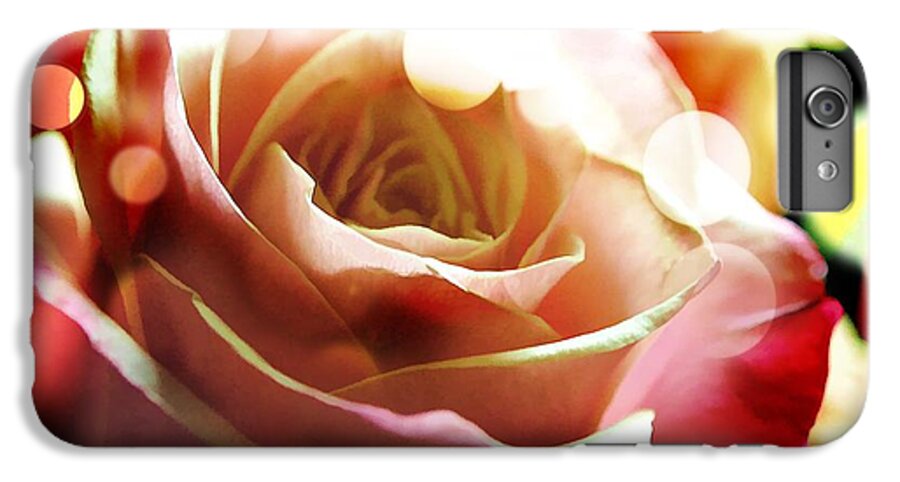 Pink Rose in Sparkling Lights - Phone Case