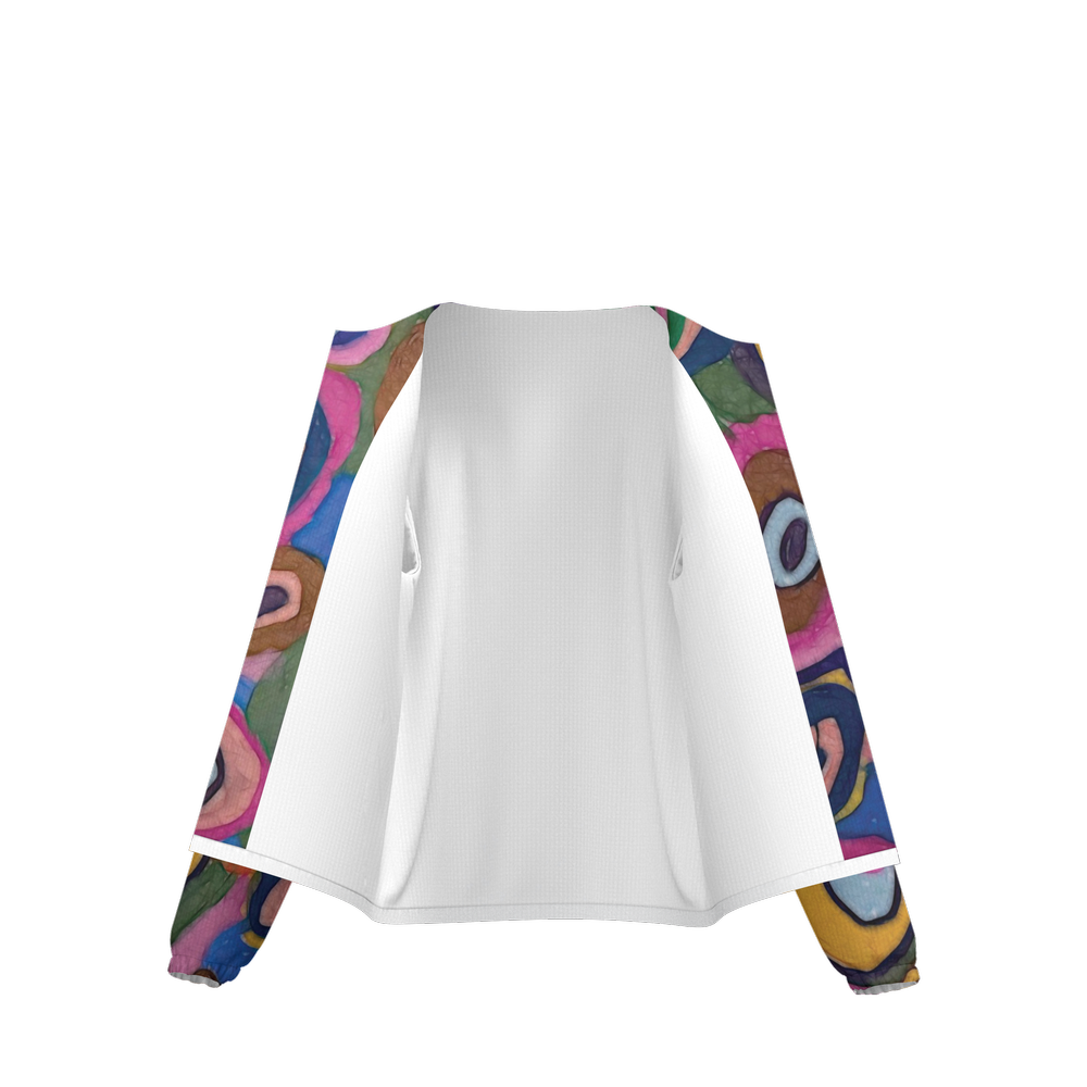 Warm Autumn Bubbles Unisex Lightweight Hooded Windbreaker- Water Resistant
