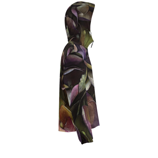 October Flowers 5 Unisex Lightweight Hooded Windbreaker- Water Resistant