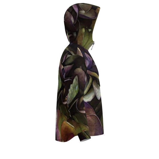 October Flowers 5 Unisex Fleece-Lined Quarter Zip Pocket Hoodie
