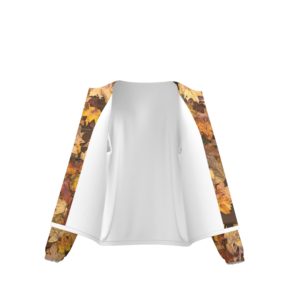 Late October Leaves No 3 Unisex Lightweight Hooded Windbreaker- Water Resistant