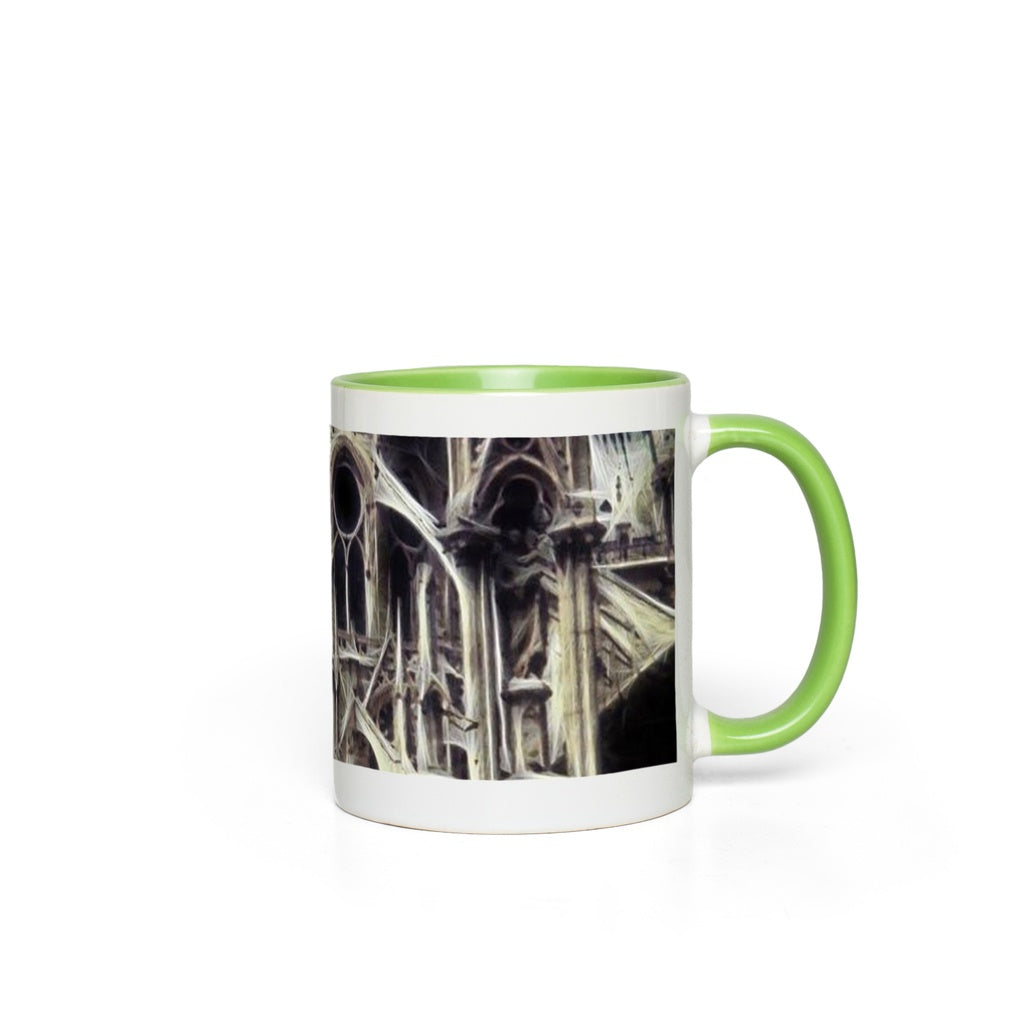 Notre Dame Cathedral Back Accent Mugs