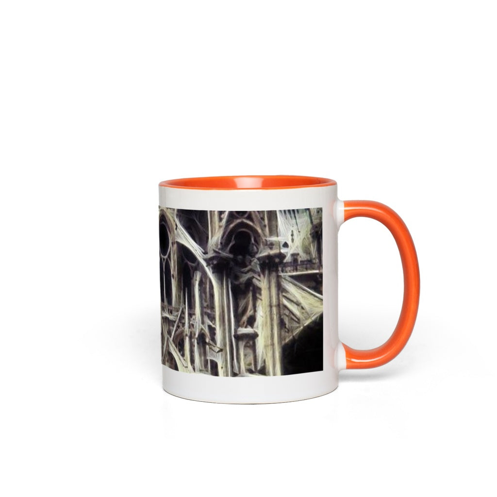 Notre Dame Cathedral Back Accent Mugs
