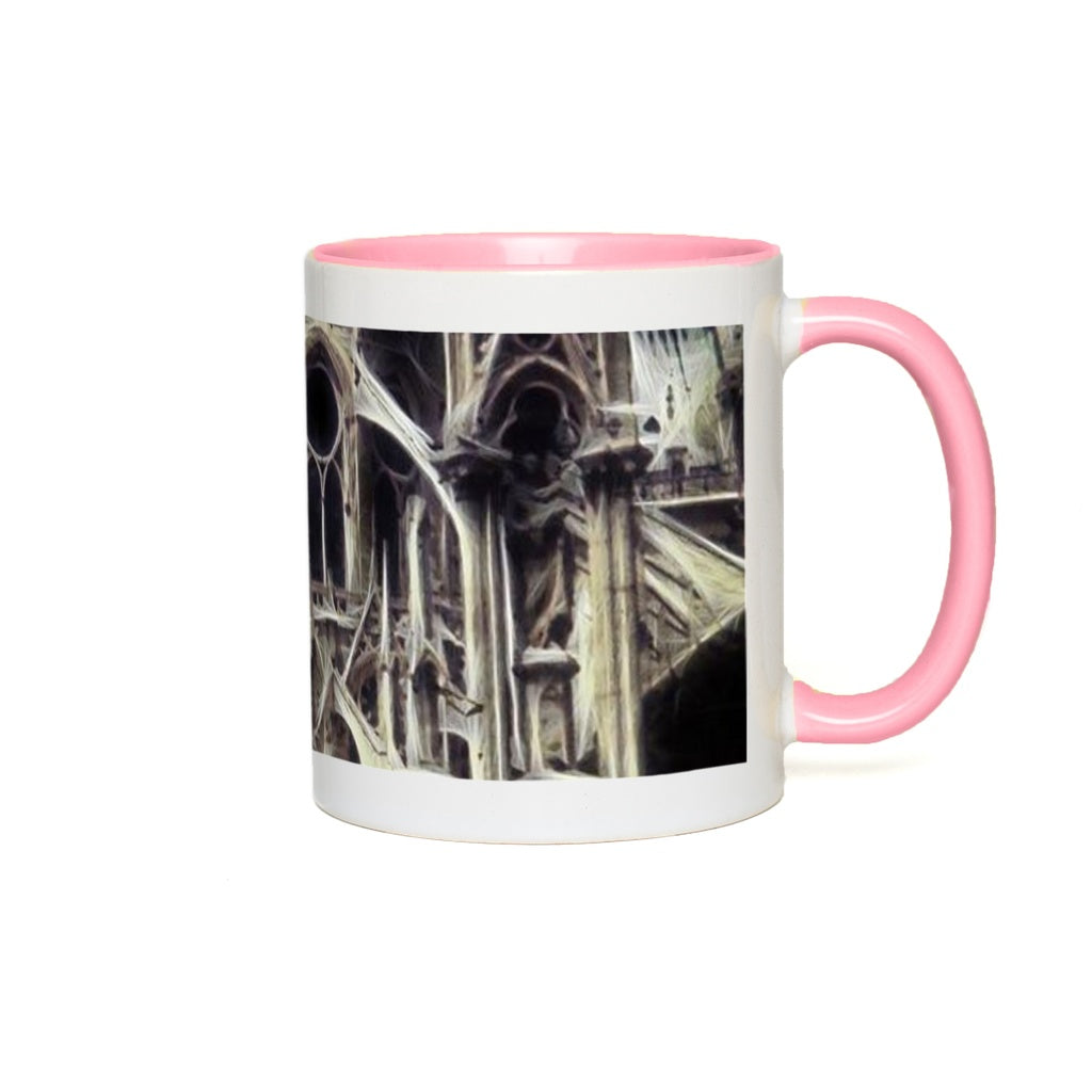Notre Dame Cathedral Back Accent Mugs