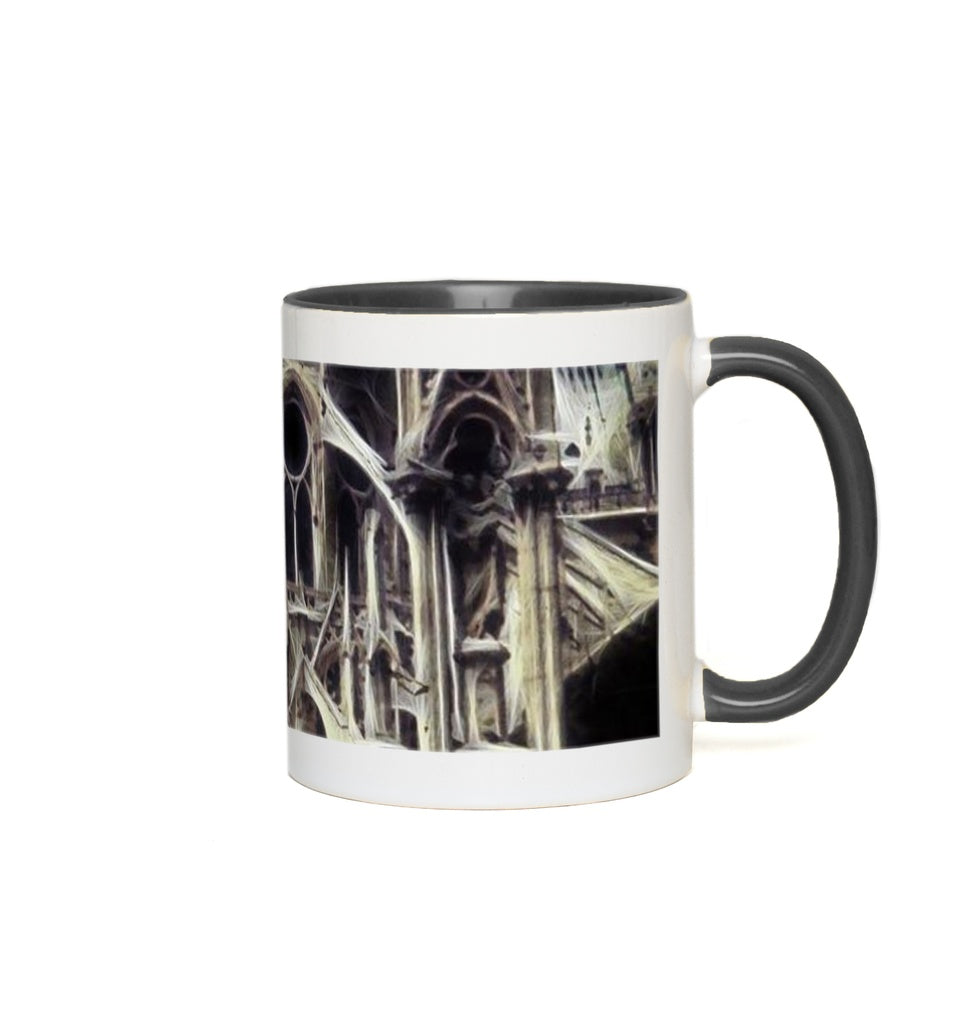 Notre Dame Cathedral Back Accent Mugs