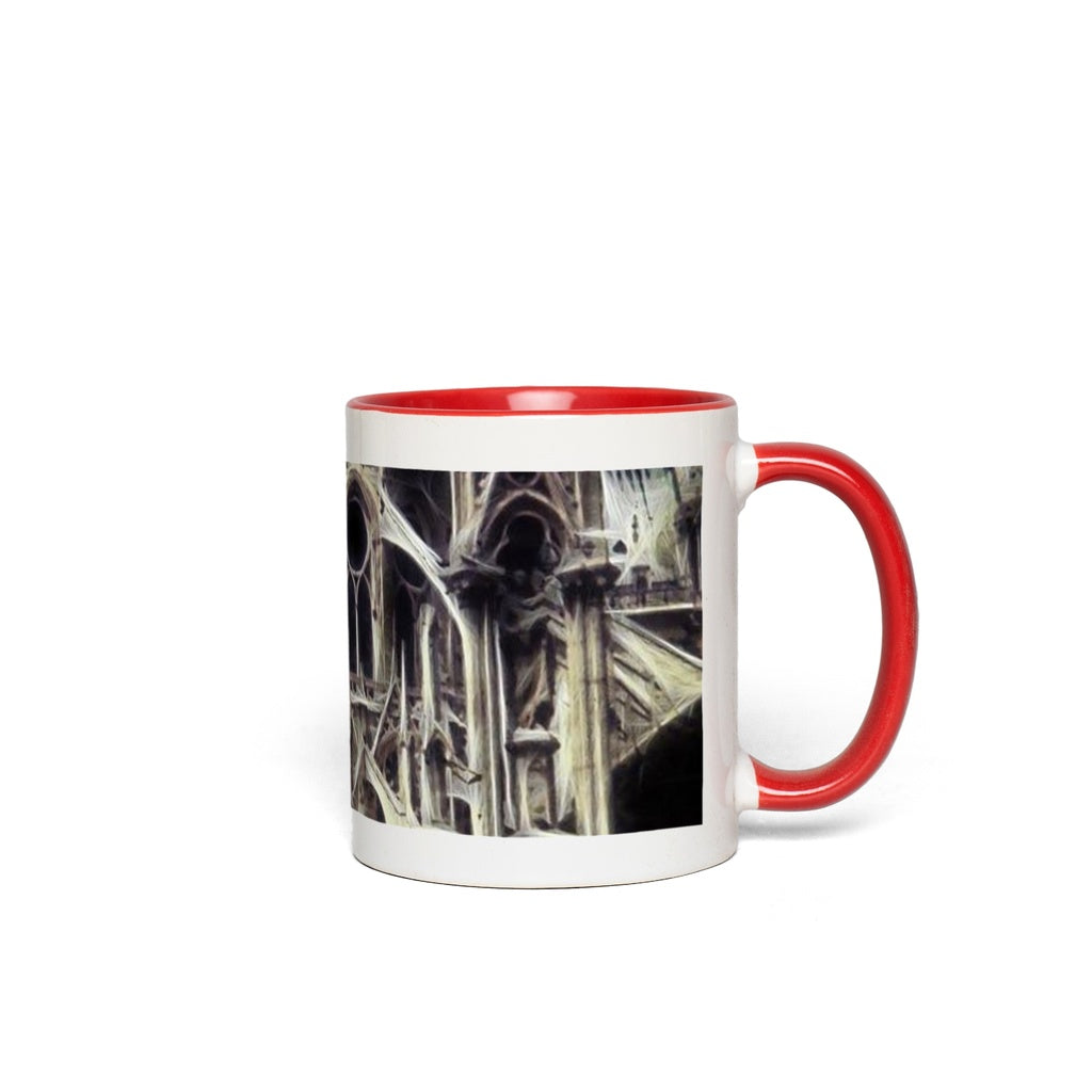 Notre Dame Cathedral Back Accent Mugs