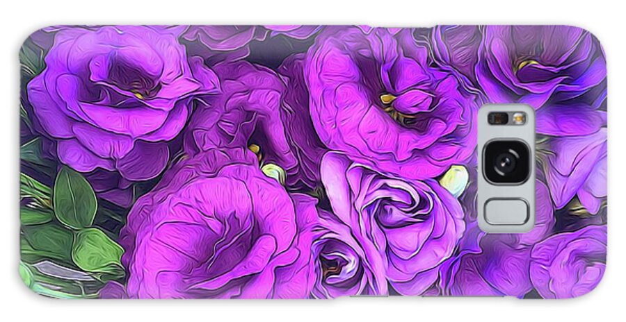 Purple Lisianthus Flowers - Phone Case
