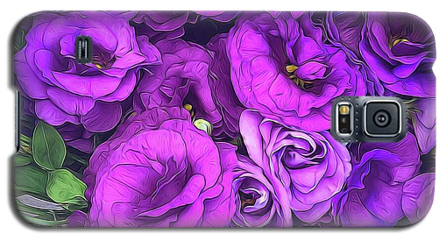 Purple Lisianthus Flowers - Phone Case