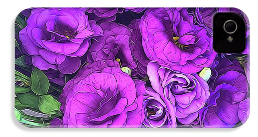 Purple Lisianthus Flowers - Phone Case