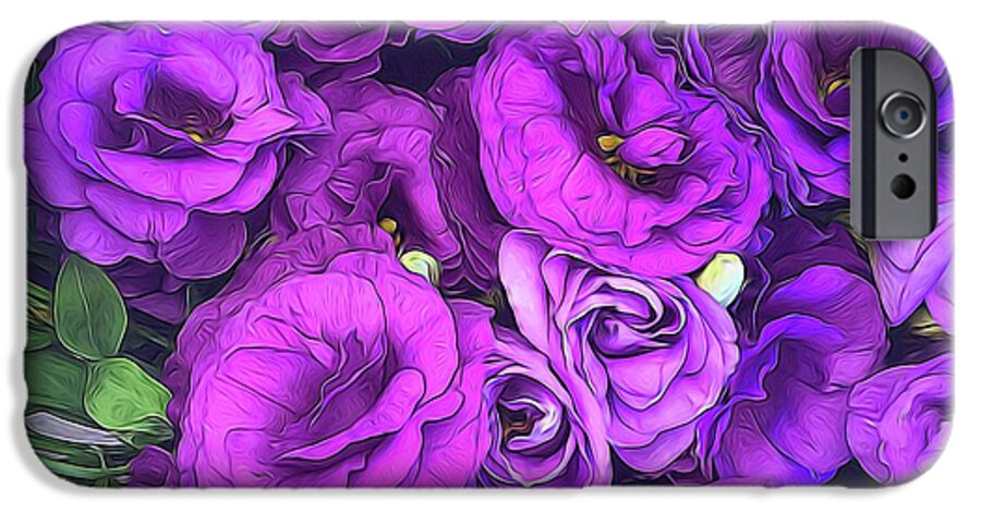 Purple Lisianthus Flowers - Phone Case