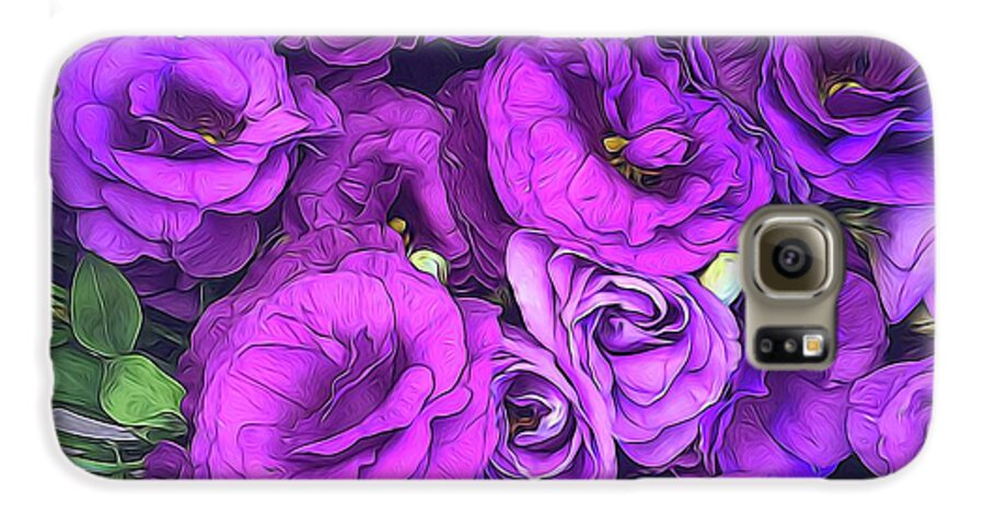 Purple Lisianthus Flowers - Phone Case