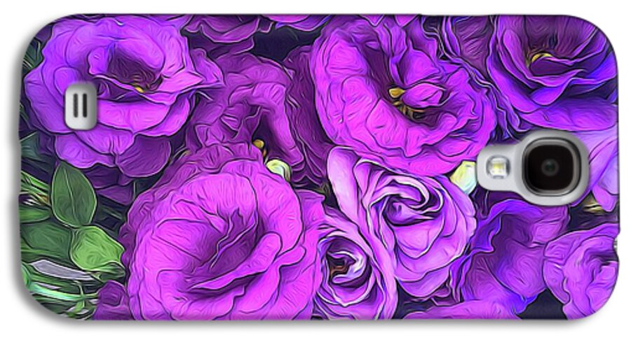 Purple Lisianthus Flowers - Phone Case