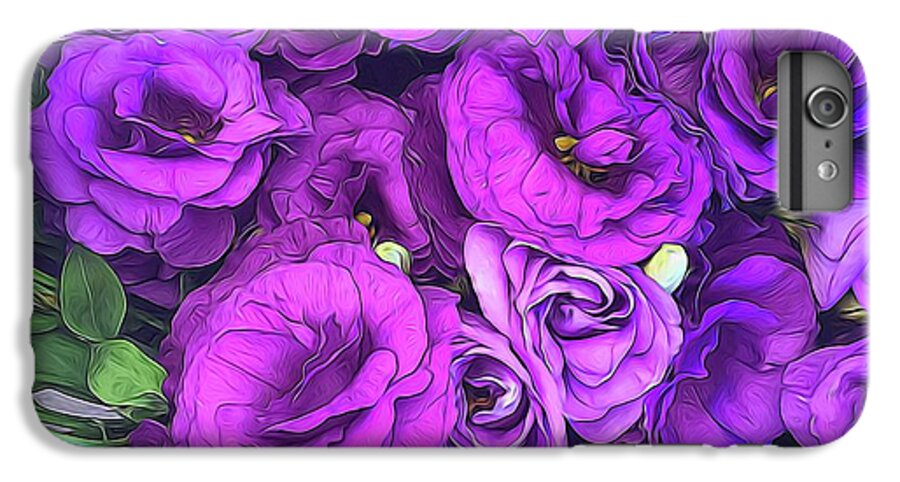 Purple Lisianthus Flowers - Phone Case