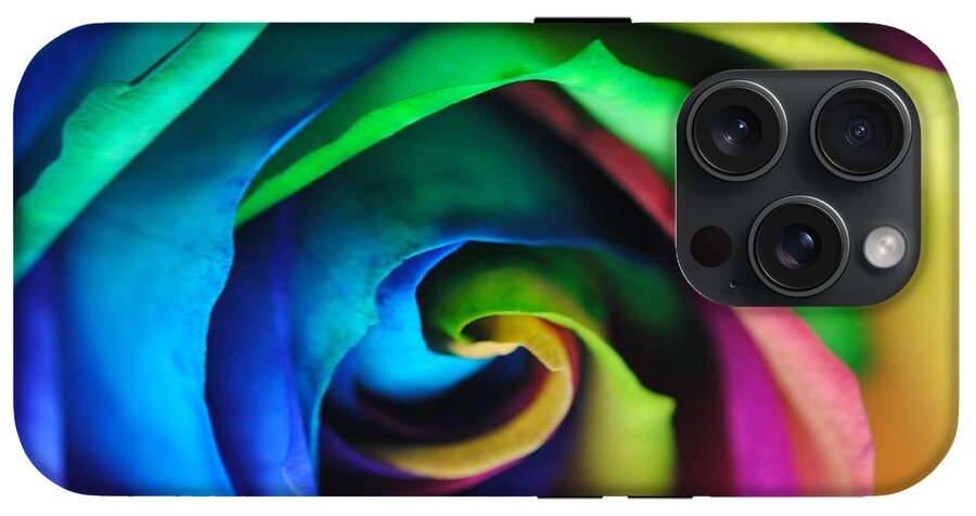 Rainbow Rose 17 - Phone Case