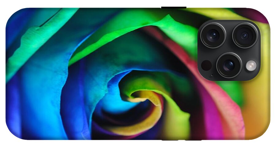 Rainbow Rose 17 - Phone Case