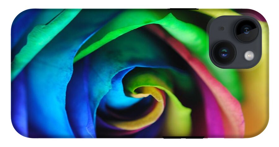Rainbow Rose 17 - Phone Case