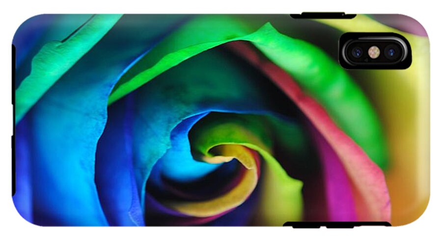Rainbow Rose 17 - Phone Case