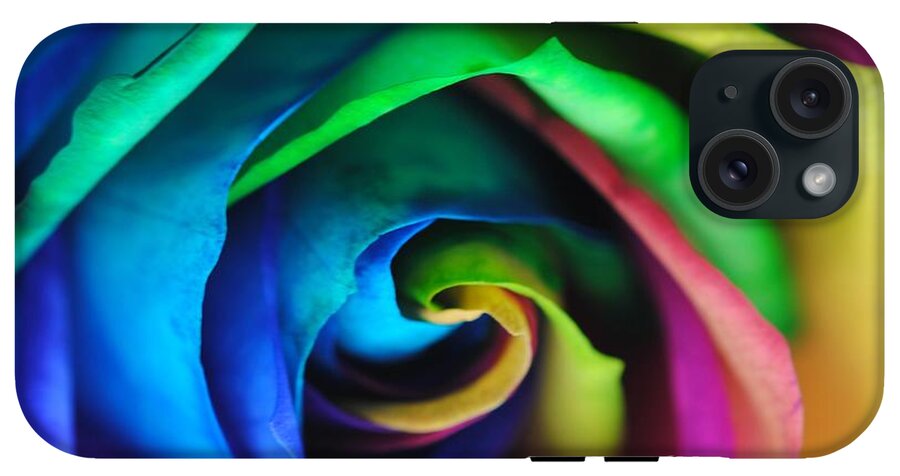 Rainbow Rose 17 - Phone Case