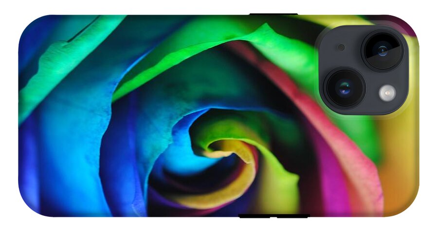 Rainbow Rose 17 - Phone Case