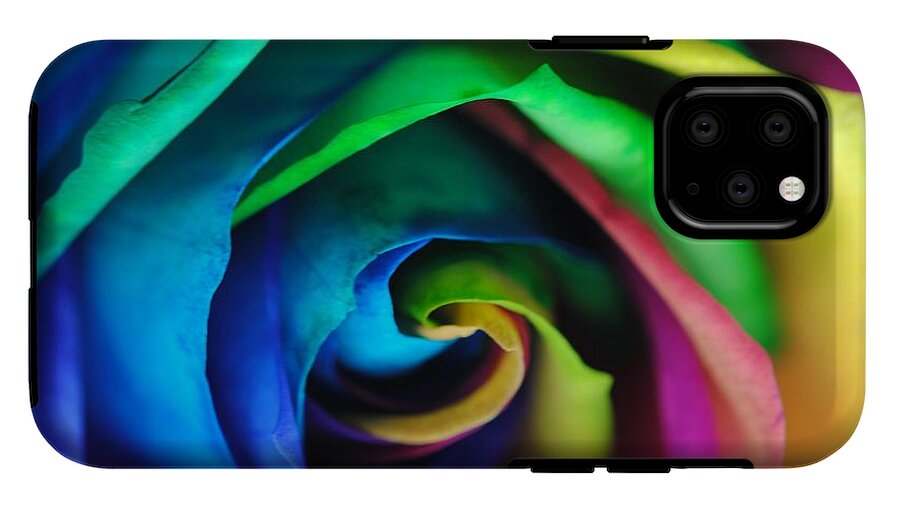 Rainbow Rose 17 - Phone Case