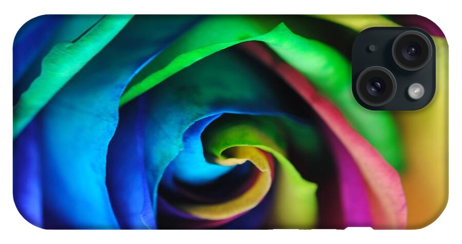 Rainbow Rose 17 - Phone Case