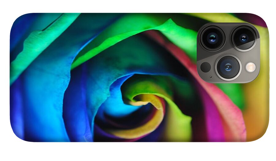 Rainbow Rose 17 - Phone Case