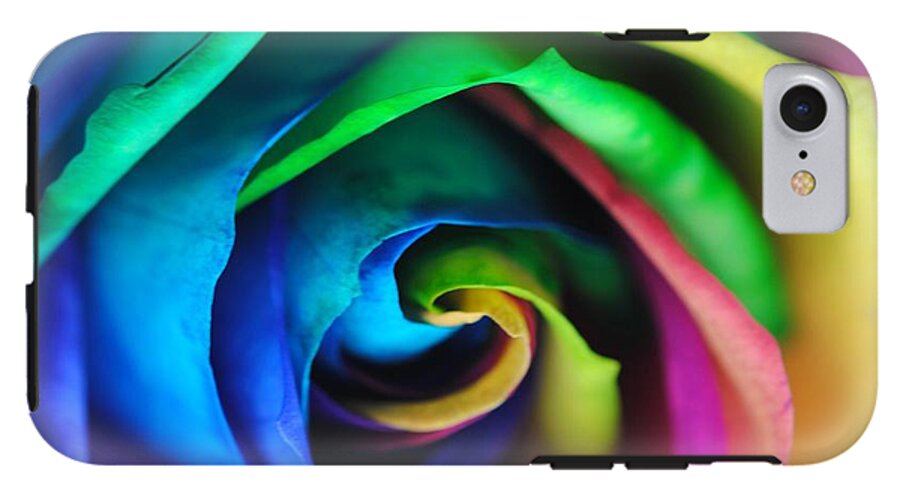 Rainbow Rose 17 - Phone Case