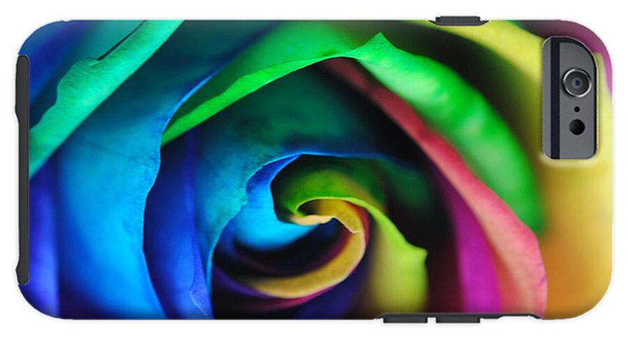 Rainbow Rose 17 - Phone Case