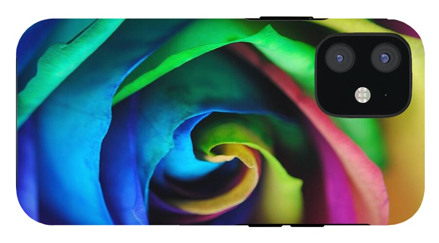 Rainbow Rose 17 - Phone Case