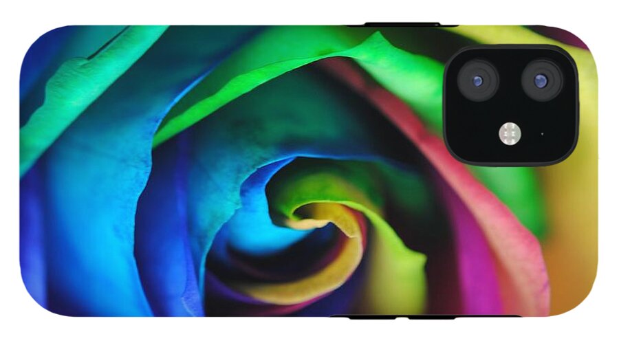 Rainbow Rose 17 - Phone Case