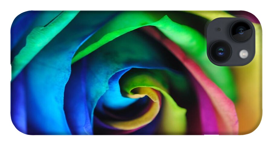 Rainbow Rose 17 - Phone Case