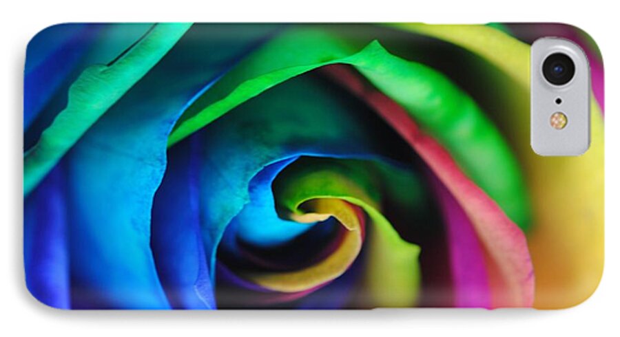 Rainbow Rose 17 - Phone Case
