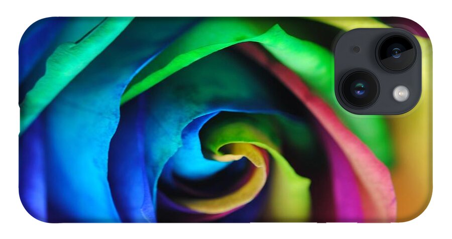 Rainbow Rose 17 - Phone Case
