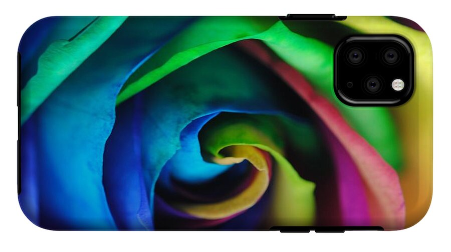 Rainbow Rose 17 - Phone Case