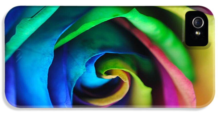 Rainbow Rose 17 - Phone Case