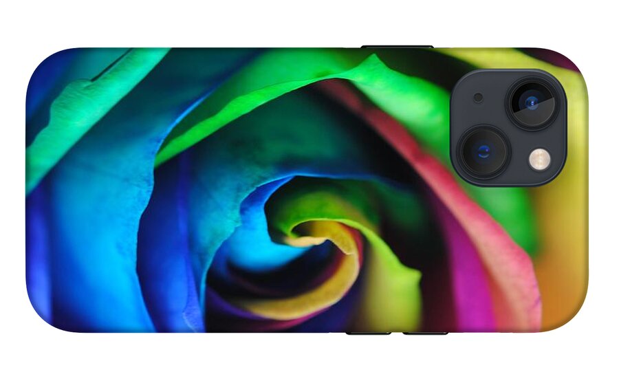 Rainbow Rose 17 - Phone Case