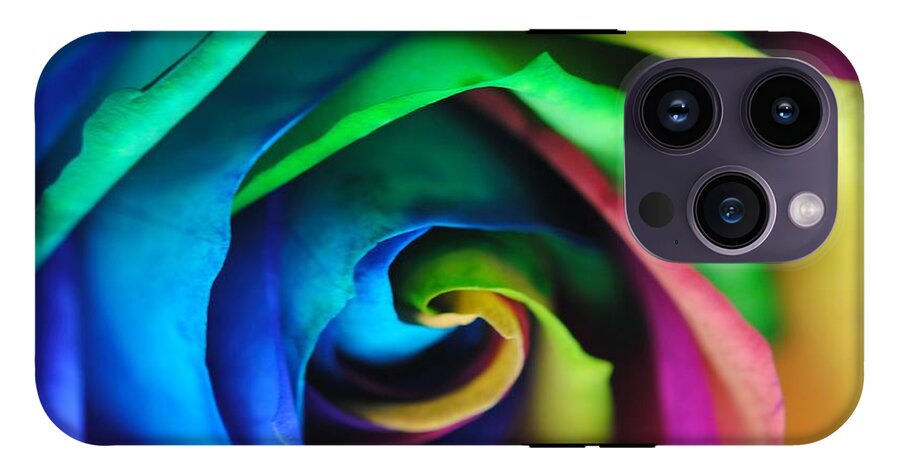 Rainbow Rose 17 - Phone Case