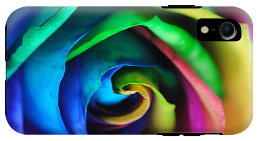 Rainbow Rose 17 - Phone Case