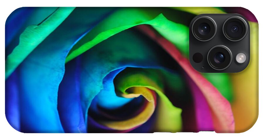 Rainbow Rose 17 - Phone Case