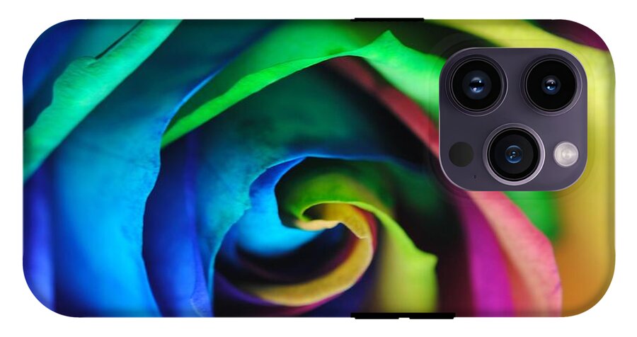 Rainbow Rose 17 - Phone Case